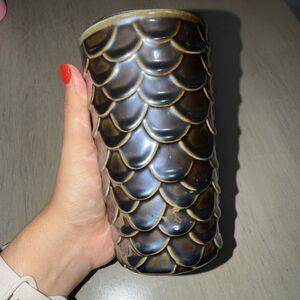 Starbucks Coffee Mug Iridescent Mermaid Scales Ceramic Travel Tumbler Cup 10oz